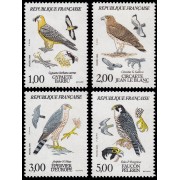 France Francia 2337/40 1984 Fauna i flora de Francia. Rapaces diurnas MNH France Francia 2337/40 1984 Fauna i flora de Francia. Rapaces diurnas MNH