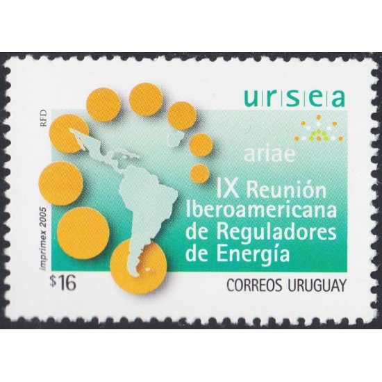 Uruguay 2205 2005 IX Reunión Ibero-Americana de Reguladores de Energía MNH Uruguay 2205 2005 IX Reunión Ibero-Americana de Reguladores de Energía MNH