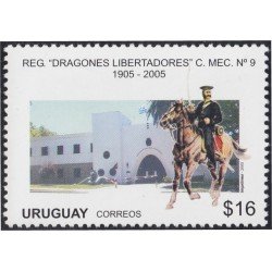 Uruguay 2206 2005 Centenario del Regimiento Dragones Libertadores Soldado MNH Uruguay 2206 2005 Centenario del Regimiento Dragones Libertadores Soldado MNH