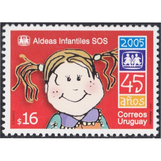Uruguay 2215 2005 45º Aniversario de las aldeas de socorro infantil MNH Uruguay 2215 2005 45º Aniversario de las aldeas de socorro infantil MNH