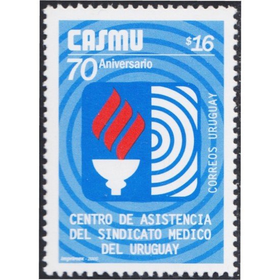 Uruguay 2224 2005 70º Aniversario del Centro de Asistencia del Sindicato Médico del Uruguay MNH Uruguay 2224 2005 70º Aniversario del Centro de Asistencia del Sindicato Médico del Uruguay MNH