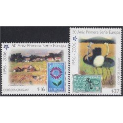 Uruguay 2225/26 2005 50 Aniversario de la primera serie Europa MNH Uruguay 2225/26 2005 50 Aniversario de la primera serie Europa MNH