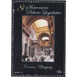 Uruguay 2228 2005 80º Aniversario del Palacio Legislativo MNH Uruguay 2228 2005 80º Aniversario del Palacio Legislativo MNH