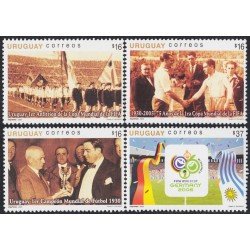 Uruguay 2232/35 2005 Copa del mundo de fútbol 2006 en Alemania MNH Uruguay 2232/35 2005 Copa del mundo de fútbol 2006 en Alemania MNH