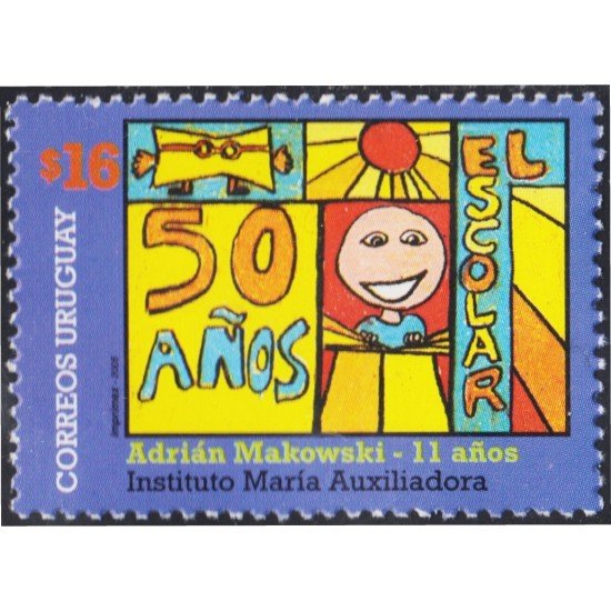 Uruguay 2244 2005 50 Años de la Revista El Escolar MNH Uruguay 2244 2005 50 Años de la Revista El Escolar MNH