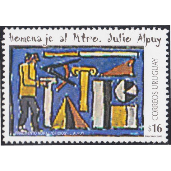 Uruguay 2246 2005 Homenaje al Pintor Julio Alpuy MNH Uruguay 2246 2005 Homenaje al Pintor Julio Alpuy MNH