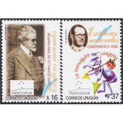 Uruguay 2247/48 2005 Juan Zorrilla de San Martín Constancio C. Virgil MNH Uruguay 2247/48 2005 Juan Zorrilla de San Martín Constancio C. Virgil MNH