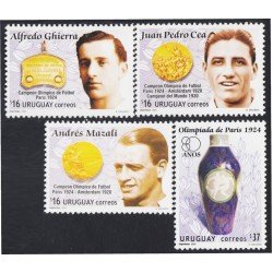 Uruguay 2253/56 2005 Deportes Fútbol Campeones Olímpicos MNH Uruguay 2253/56 2005 Deportes Fútbol Campeones Olímpicos MNH