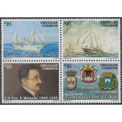 Uruguay 2259/62 2005 Naviera hidraúlica Capitán Miranda MNH Uruguay 2259/62 2005 Naviera hidraúlica Capitán Miranda MNH
