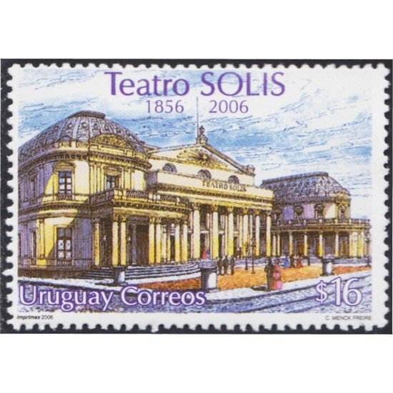 Uruguay 2267 2006 150º Aniversario del Teatro Solís MNH Uruguay 2267 2006 150º Aniversario del Teatro Solís MNH