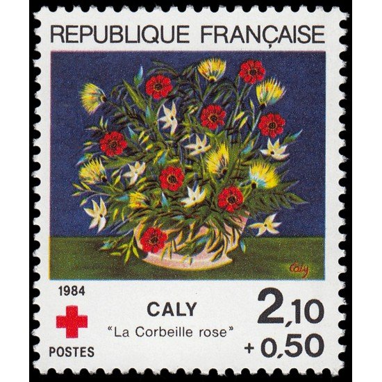 France Francia 2345 1984 Sorteo a favor de la Cruz Roja MNH France Francia 2345 1984 Sorteo a favor de la Cruz Roja MNH