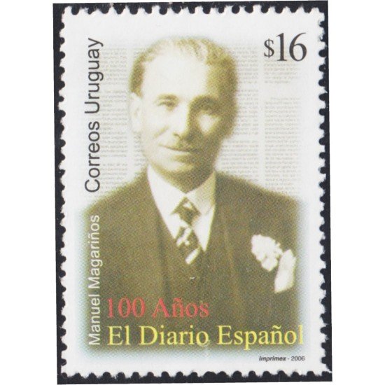 Uruguay 2268 2006 Centenario del Diario Español Manuel Magarinos MNH Uruguay 2268 2006 Centenario del Diario Español Manuel Magarinos MNH