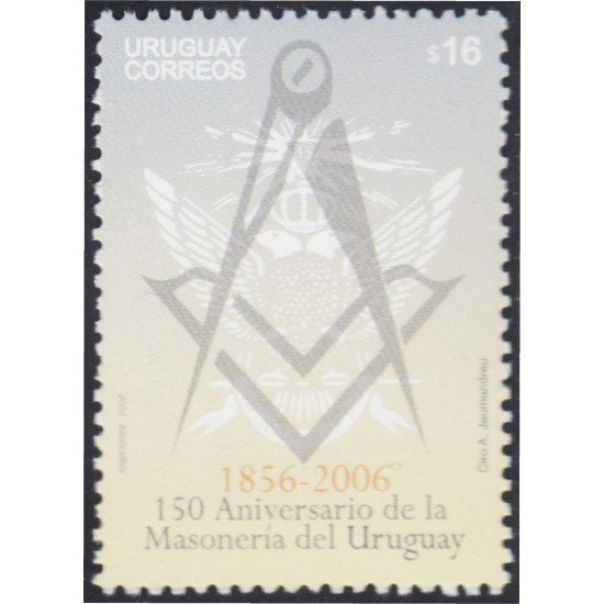 Uruguay 2273 2006 150º Aniversario de la Masonería del Uruguay MNH Uruguay 2273 2006 150º Aniversario de la Masonería del Uruguay MNH