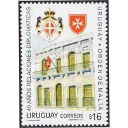 Uruguay 2283 2006 40º Aniversario de Relaciones Diplomáticas Orden de Malta MNH Uruguay 2283 2006 40º Aniversario de Relaciones Diplomáticas Orden de Malta MNH