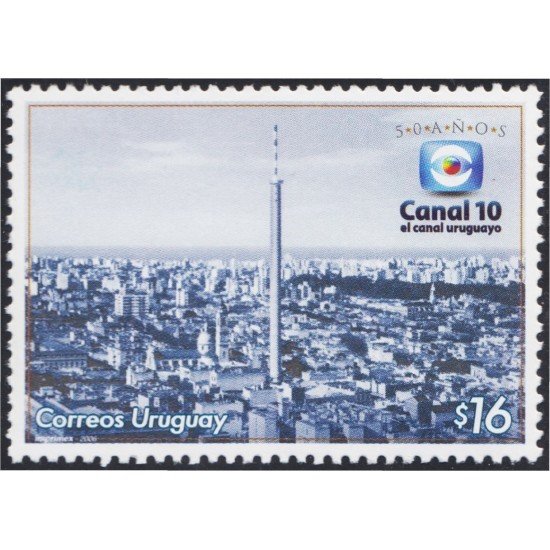Uruguay 2290 2006 50 Años del Canal 10 de Televisión MNH Uruguay 2290 2006 50 Años del Canal 10 de Televisión MNH