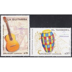 Uruguay 2299/00 2006 Mercosur Instrumentos musicales tamboril guitarra MNH Uruguay 2299/00 2006 Mercosur Instrumentos musicales tamboril guitarra MNH