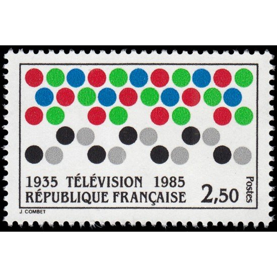 France Francia 2353 1985 50 aniv. de la Televisión MNH