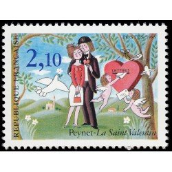France Francia 2354 1985 San Valentín MNH