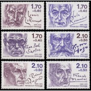 France Francia 2355/60 1985 Personajes célebres Escritores MNH France Francia 2355/60 1985 Personajes célebres Escritores MNH