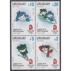 Uruguay 2367/70 2008 Juegos Olímpicos de Verano en Pekín MNH Uruguay 2367/70 2008 Juegos Olímpicos de Verano en Pekín MNH