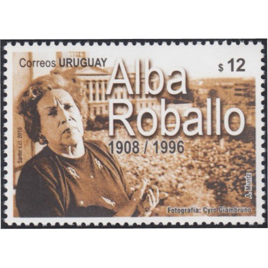 Uruguay 2422 2010 Personalidad Alba Roballo MNH Uruguay 2422 2010 Personalidad Alba Roballo MNH