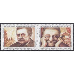 Uruguay 2439/40 2010 Personalidad Mario Benedetti MNH Uruguay 2439/40 2010 Personalidad Mario Benedetti MNH
