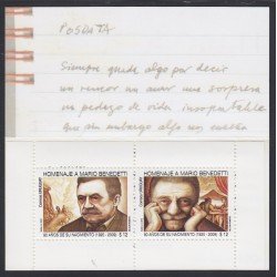 Uruguay 2439 2010 Personalidad Mario Benedetti en cartón MNH Uruguay 2439 2010 Personalidad Mario Benedetti en cartón MNH