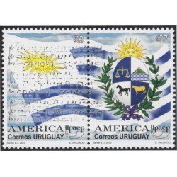 Uruguay 2448/49 2010 América Upaep Símbolos Nacionales MNH Uruguay 2448/49 2010 América Upaep Símbolos Nacionales MNH