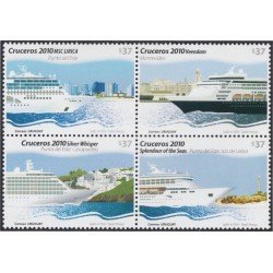 Uruguay 2452/55 2010 Transporte Cruceros MNH Uruguay 2452/55 2010 Transporte Cruceros MNH