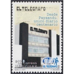 Uruguay 2456 2010 Centenario del Diario El Telégrafo MNH Uruguay 2456 2010 Centenario del Diario El Telégrafo MNH