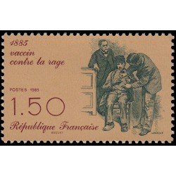 France Francia 2371 1985 Centenario del descubrimiento de la vacuna contra la rabia MNH