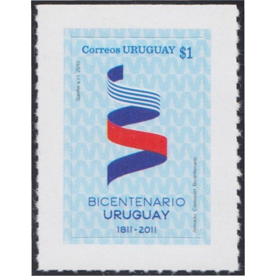 Uruguay 2462 2011 Serie Antigua Logo del Bicentenario de Uruguay Autoadhesivo Uruguay 2462 2011 Serie Antigua Logo del Bicentenario de Uruguay Autoadhesivo