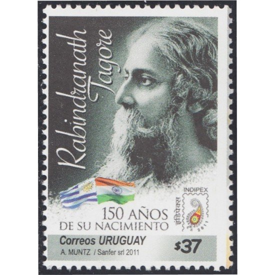Uruguay 2467 2011 Personalidad de la Literatura Rabindranath Tagore MNH Uruguay 2467 2011 Personalidad de la Literatura Rabindranath Tagore MNH
