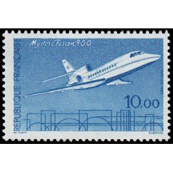 France Francia 2372 1985 Serie Grandes logros Mystere Falcon 900 MNH