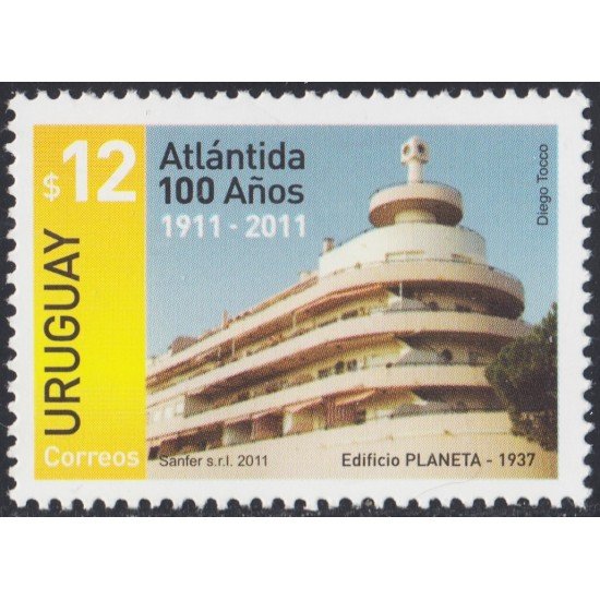 Uruguay 2477 2011 Centenario de la Villa Atlántida MNH Uruguay 2477 2011 Centenario de la Villa Atlántida MNH