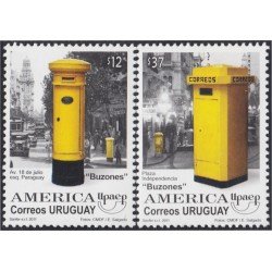 Uruguay 2514/15 2011 América Upaep Buzones MNH Uruguay 2514/15 2011 América Upaep Buzones MNH