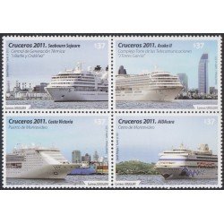 Uruguay 2523/26 2011 Transporte Barcos de crucero MNH Uruguay 2523/26 2011 Transporte Barcos de crucero MNH