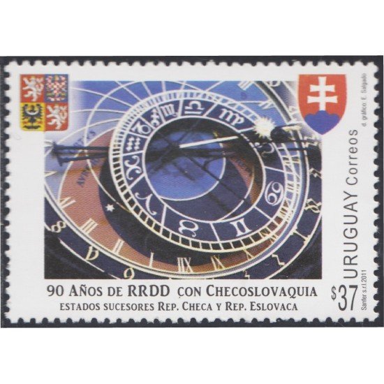 Uruguay 2532 2011 90 Años de Relaciones Diplomáticas con Checoslovaquia MNH Uruguay 2532 2011 90 Años de Relaciones Diplomáticas con Checoslovaquia MNH