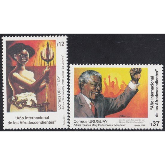 Uruguay 2540/41 2011 Año Internacional del Afrodescendiente MNH Uruguay 2540/41 2011 Año Internacional del Afrodescendiente MNH