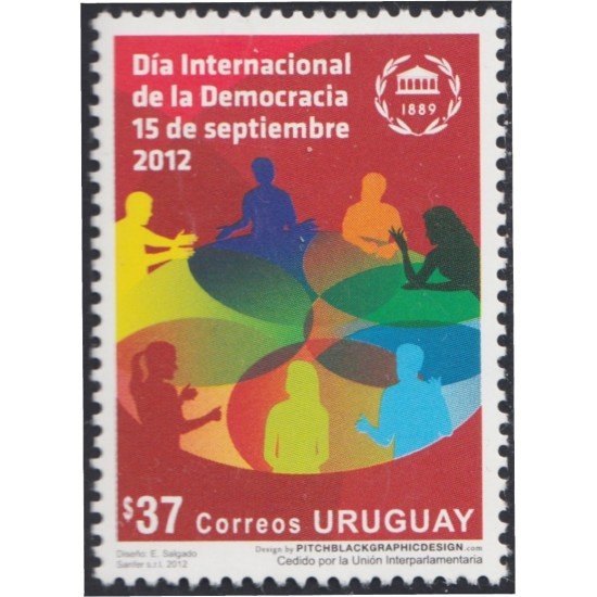 Uruguay 2572 2012 Día Internacional de la Democracia 15 de septiembre de 2012 MNH Uruguay 2572 2012 Día Internacional de la Democracia 15 de septiembre de 2012 MNH
