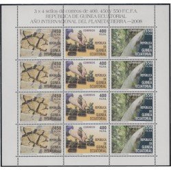 Guinea Ecuatorial 408/10 2008 Minihojita Año Internacional planeta Tierra MNH Guinea Ecuatorial 408/10 2008 Minihojita Año Internacional planeta Tierra MNH