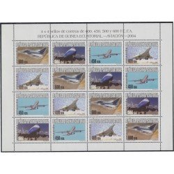 Guinea Ecuatorial 345/48 2005 Aviación Minihojitas MNH Guinea Ecuatorial 345/48 2005 Aviación Minihojitas MNH