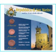 San Marino 2006 Set € euros 1 ct- 2 cts - 5 cts  