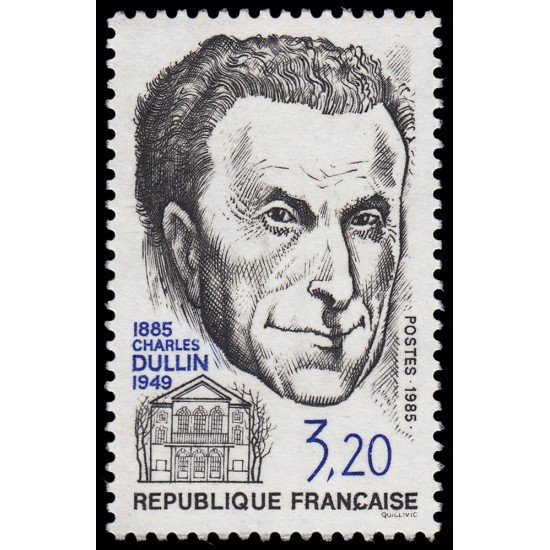 France Francia 2390 1985 Homenaje a Charles Dullin MNH