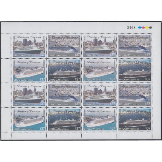 Uruguay 2301/04 2006 Puertos y cruceros MNH Uruguay 2301/04 2006 Puertos y cruceros MNH
