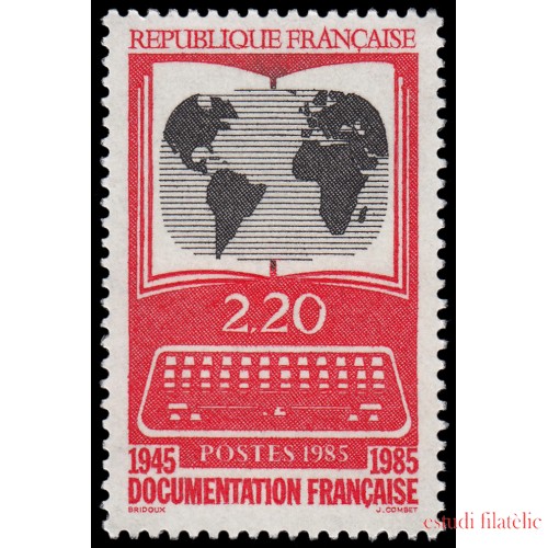 France Francia 2391 1985 Documentación francesa MNH