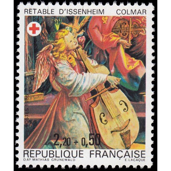 France Francia 2392 1985 Sorteo a favor de la Cruz Roja Retablo MNH France Francia 2392 1985 Sorteo a favor de la Cruz Roja Retablo MNH
