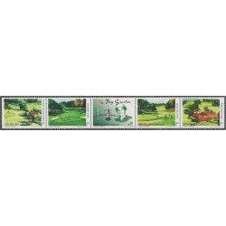 Uruguay 1543/47 1996 Clubs de Golf de Uruguay MNH Uruguay 1543/47 1996 Clubs de Golf de Uruguay MNH