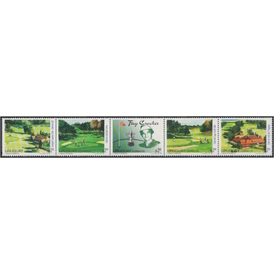 Uruguay 1543/47 1996 Clubs de Golf de Uruguay MNH Uruguay 1543/47 1996 Clubs de Golf de Uruguay MNH