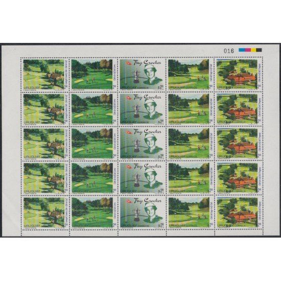 Uruguay 1543/47 1996 Clubs de Golf de Uruguay MNH Uruguay 1543/47 1996 Clubs de Golf de Uruguay MNH